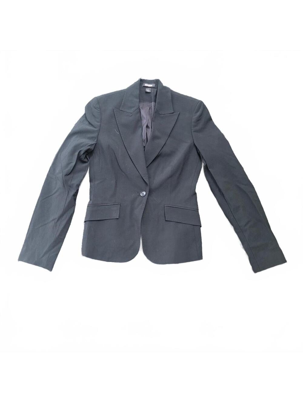 Express Women's Black Single-Button Blazer Size 0